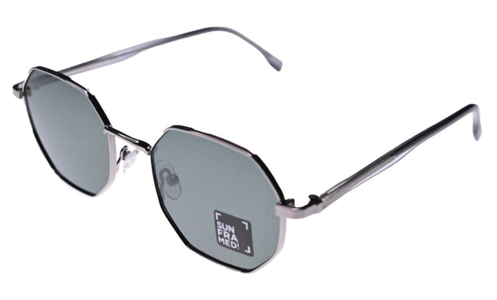 SunFramed! hexagone silver sunglasses