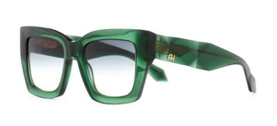 Ana Hickman Bold green sunglasses - side photo