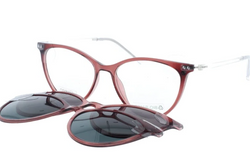 Igreen biobase cat eye red frame with double clipons