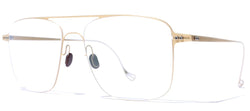 Undostrial one peace golden aviator frame, side view