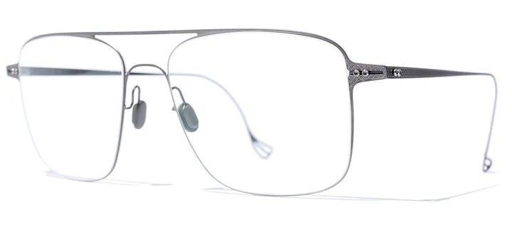 Undostrial one peace silver aviator frame, side view