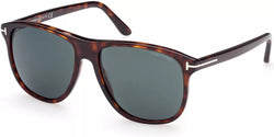 Tom Ford Rectangle Havana Sunglasses